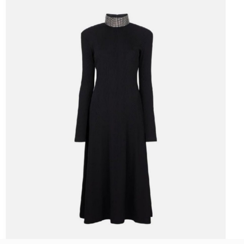 Christopher Kane Ribbed Jersey Cristal Dress.